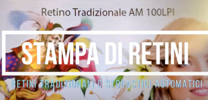Stampanti di Pellicole per Serigrafia: Retinatura AM (Tradizionale) e FM (Stocastico) Software RIP