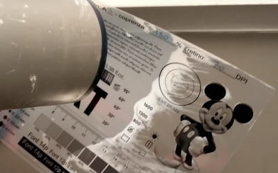 Dimostrazione che le Pellicole SM non temono né Acqua né Alcool